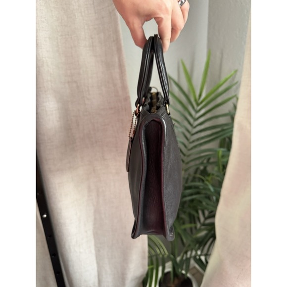 Vtg COACH Bonnie Cashin‎ Slim Satchel Bag Black NYC Talon Zip 9525 Glue In 70's - Picture 2 of 10